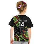 Custom NRL Panthers NAIDOC Week Kid T Shirt Keep The Fire Burning Indigenous Art