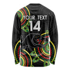 Custom NRL Panthers NAIDOC Week Long Sleeve Shirt Keep The Fire Burning Indigenous Art