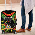 Custom NRL Panthers NAIDOC Week Luggage Cover Keep The Fire Burning Indigenous Art
