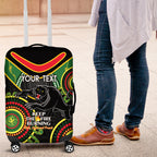 Custom NRL Panthers NAIDOC Week Luggage Cover Keep The Fire Burning Indigenous Art