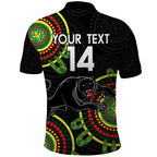 Custom NRL Panthers NAIDOC Week Polo Shirt Keep The Fire Burning Indigenous Art