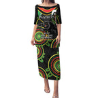 Custom NRL Panthers NAIDOC Week Puletasi Keep The Fire Burning Indigenous Art