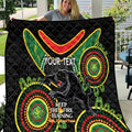 Custom NRL Panthers NAIDOC Week Quilt Keep The Fire Burning Indigenous Art