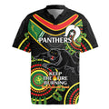 Custom NRL Panthers NAIDOC Week Rugby Jersey Keep The Fire Burning Indigenous Art
