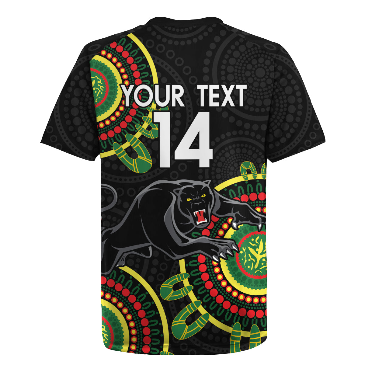 Custom NRL Panthers NAIDOC Week Rugby Jersey Keep The Fire Burning Indigenous Art