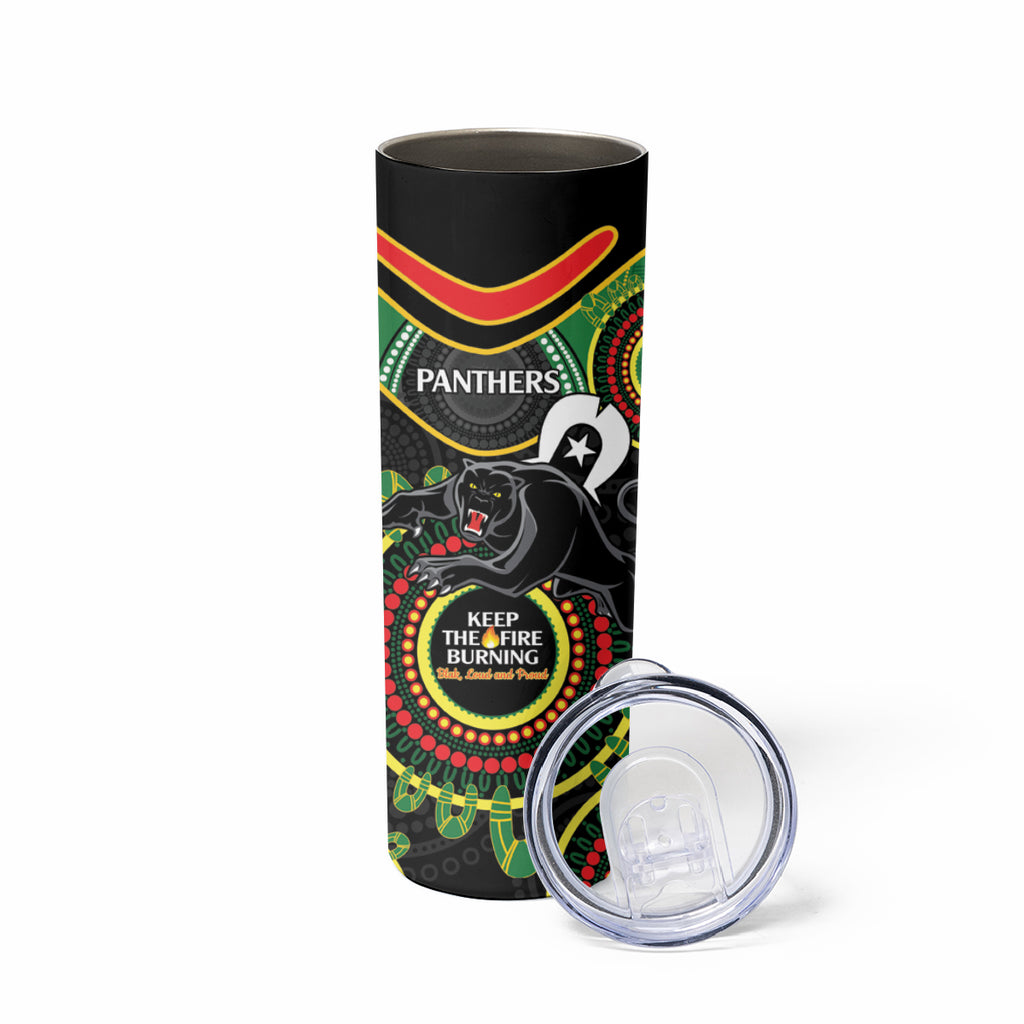NRL Panthers NAIDOC Week Skinny Tumbler Keep The Fire Burning Indigenous Art