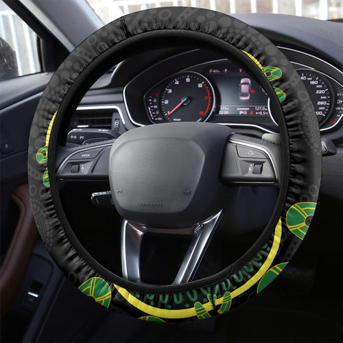 NRL Panthers NAIDOC Week Steering Wheel Cover Keep The Fire Burning Indigenous Art