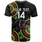 Custom NRL Panthers NAIDOC Week T Shirt Keep The Fire Burning Indigenous Art