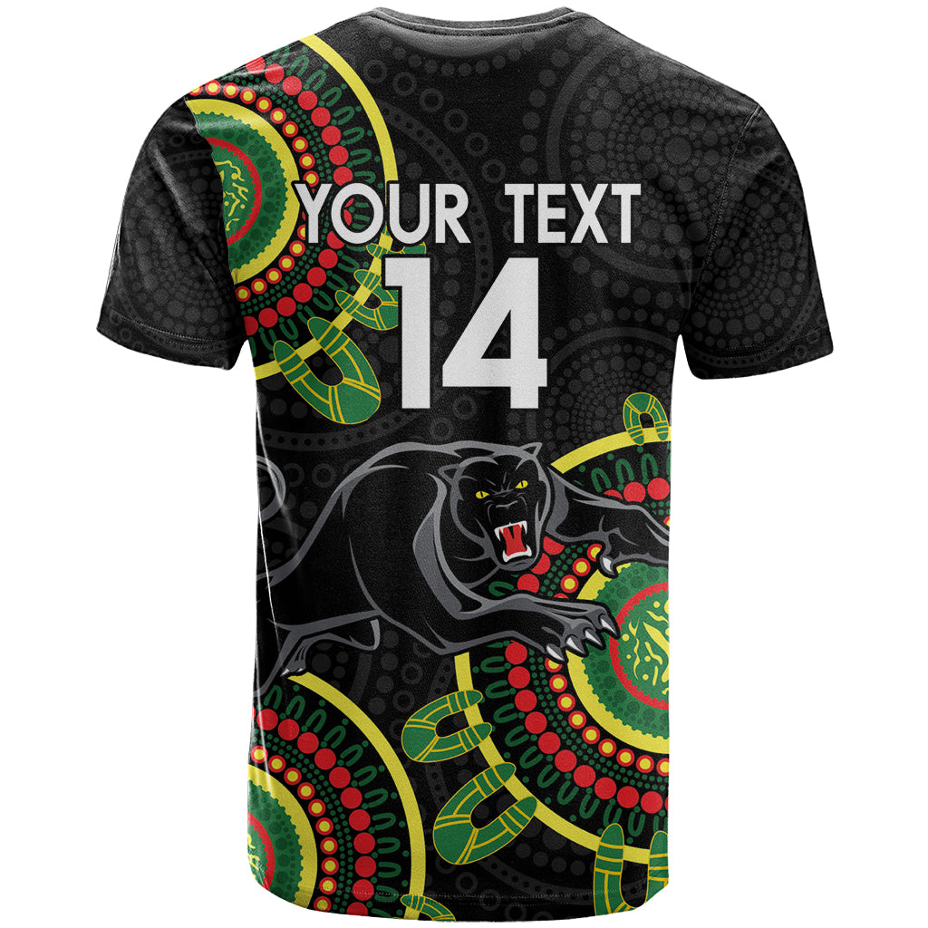 Custom NRL Panthers NAIDOC Week T Shirt Keep The Fire Burning Indigenous Art