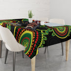 Custom NRL Panthers NAIDOC Week Tablecloth Keep The Fire Burning Indigenous Art