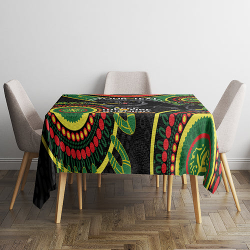 Custom NRL Panthers NAIDOC Week Tablecloth Keep The Fire Burning Indigenous Art