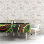 Custom NRL Panthers NAIDOC Week Tablecloth Keep The Fire Burning Indigenous Art