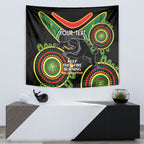 Custom NRL Panthers NAIDOC Week Tapestry Keep The Fire Burning Indigenous Art