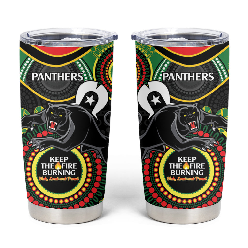 NRL Panthers NAIDOC Week Tumbler Cup Keep The Fire Burning Indigenous Art
