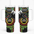 NRL Panthers NAIDOC Week Tumbler With Handle Keep The Fire Burning Indigenous Art