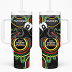 NRL Panthers NAIDOC Week Tumbler With Handle Keep The Fire Burning Indigenous Art