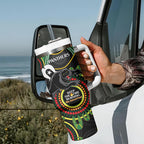 NRL Panthers NAIDOC Week Tumbler With Handle Keep The Fire Burning Indigenous Art