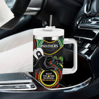 NRL Panthers NAIDOC Week Tumbler With Handle Keep The Fire Burning Indigenous Art