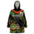 Custom NRL Panthers NAIDOC Week Wearable Blanket Hoodie Keep The Fire Burning Indigenous Art