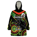 Custom NRL Panthers NAIDOC Week Wearable Blanket Hoodie Keep The Fire Burning Indigenous Art