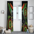 Custom NRL Panthers NAIDOC Week Window Curtain Keep The Fire Burning Indigenous Art