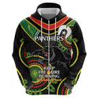 Custom NRL Panthers NAIDOC Week Zip Hoodie Keep The Fire Burning Indigenous Art