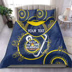 Custom NRL Cowboys NAIDOC Week Bedding Set Keep The Fire Burning Indigenous Art