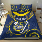 Custom NRL Cowboys NAIDOC Week Bedding Set Keep The Fire Burning Indigenous Art