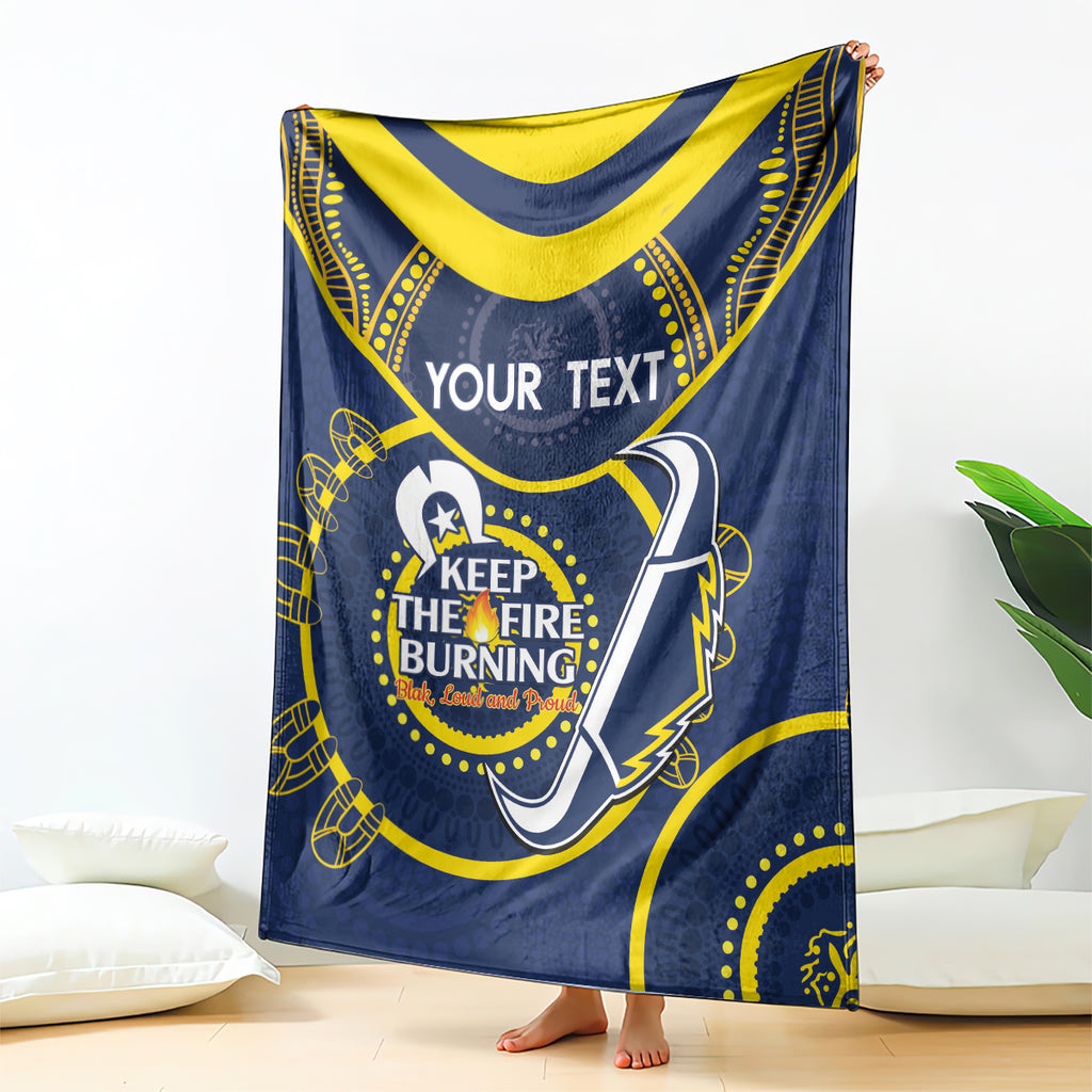 Custom NRL Cowboys NAIDOC Week Blanket Keep The Fire Burning Indigenous Art