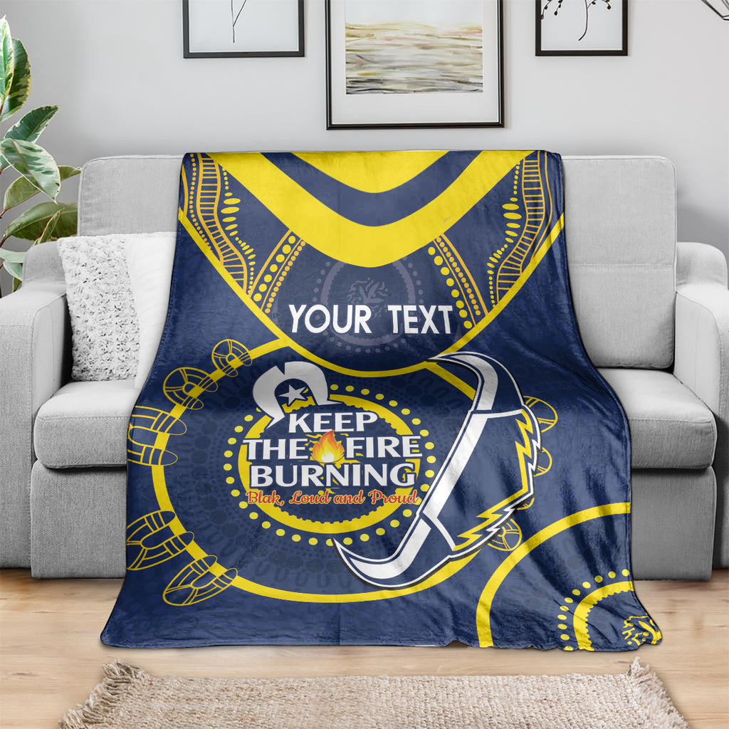 Custom NRL Cowboys NAIDOC Week Blanket Keep The Fire Burning Indigenous Art