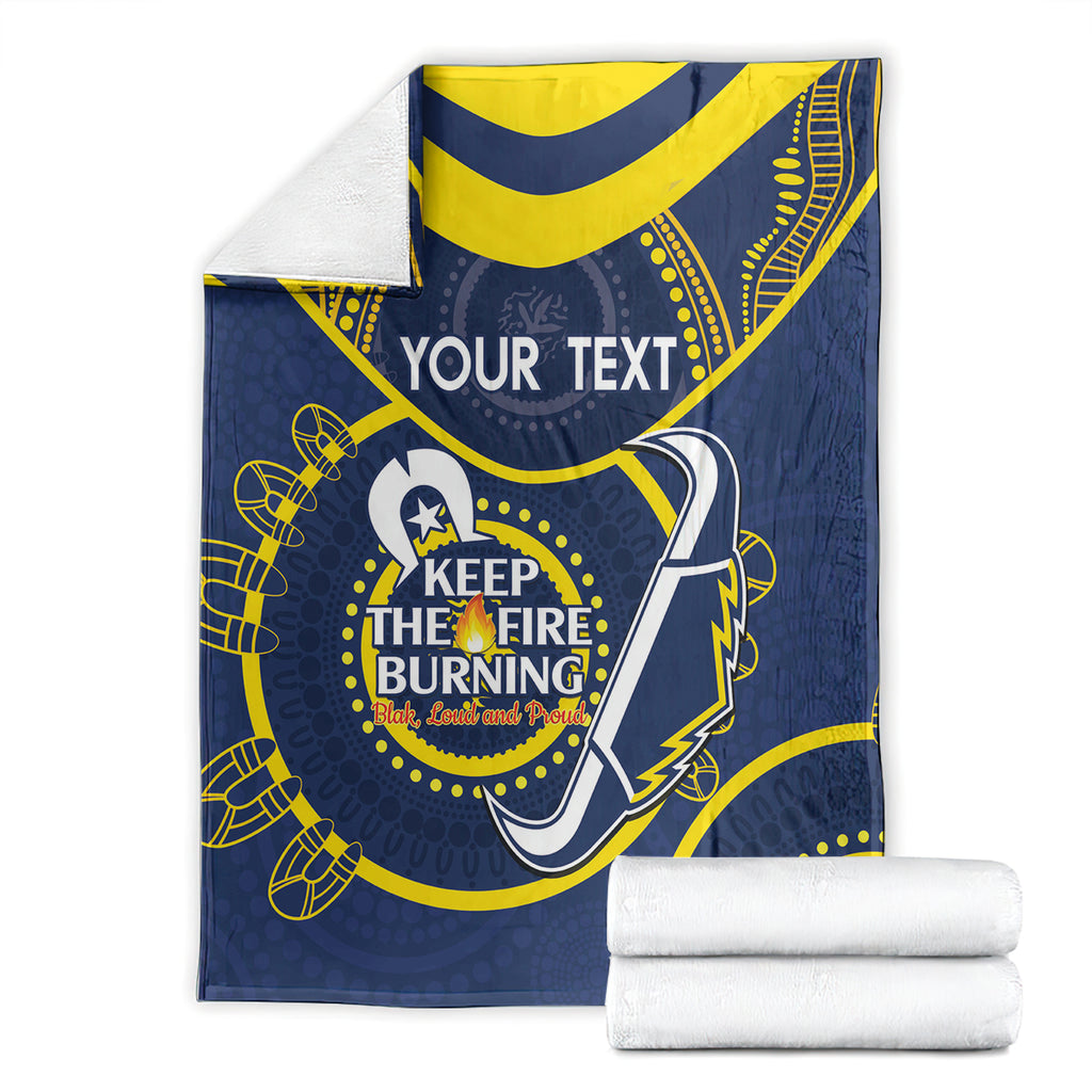 Custom NRL Cowboys NAIDOC Week Blanket Keep The Fire Burning Indigenous Art