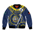 Custom NRL Cowboys NAIDOC Week Bomber Jacket Keep The Fire Burning Indigenous Art