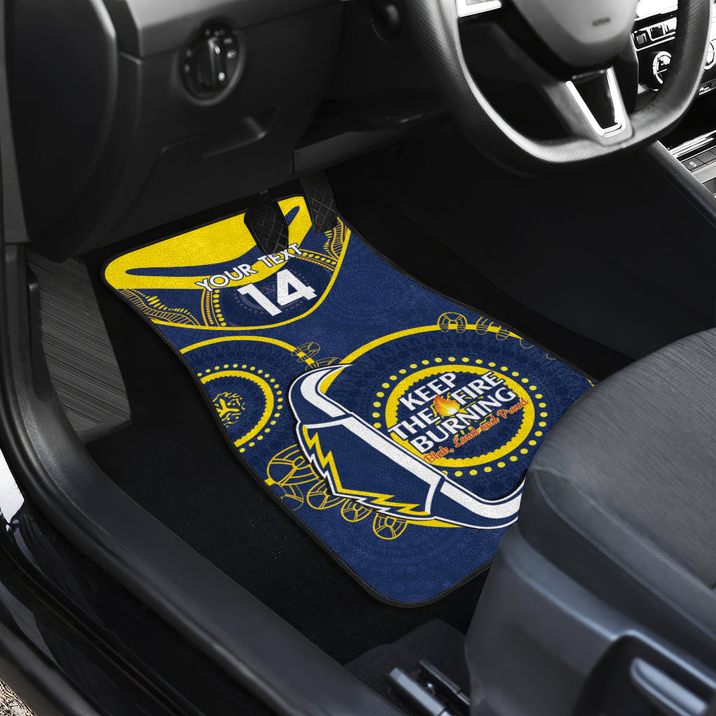 Custom NRL Cowboys NAIDOC Week Car Mats Keep The Fire Burning Indigenous Art
