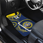 Custom NRL Cowboys NAIDOC Week Car Mats Keep The Fire Burning Indigenous Art