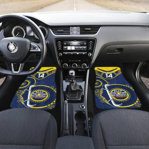 Custom NRL Cowboys NAIDOC Week Car Mats Keep The Fire Burning Indigenous Art