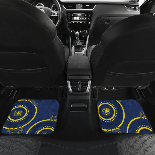 Custom NRL Cowboys NAIDOC Week Car Mats Keep The Fire Burning Indigenous Art