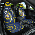 Custom NRL Cowboys NAIDOC Week Car Seat Cover Keep The Fire Burning Indigenous Art