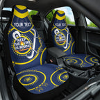 Custom NRL Cowboys NAIDOC Week Car Seat Cover Keep The Fire Burning Indigenous Art