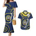 Custom NRL Cowboys NAIDOC Week Couples Matching Mermaid Dress and Hawaiian Shirt Keep The Fire Burning Indigenous Art
