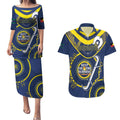 Custom NRL Cowboys NAIDOC Week Couples Matching Puletasi and Hawaiian Shirt Keep The Fire Burning Indigenous Art