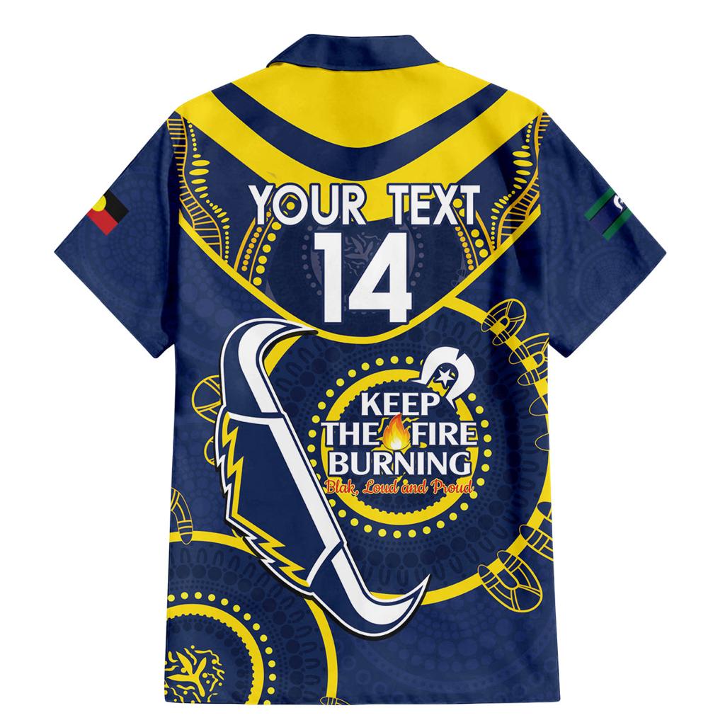 Custom NRL Cowboys NAIDOC Week Family Matching Mermaid Dress and Hawaiian Shirt Keep The Fire Burning Indigenous Art