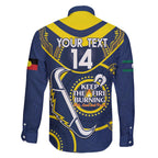 Custom NRL Cowboys NAIDOC Week Family Matching Short Sleeve Bodycon Dress and Hawaiian Shirt Keep The Fire Burning Indigenous Art