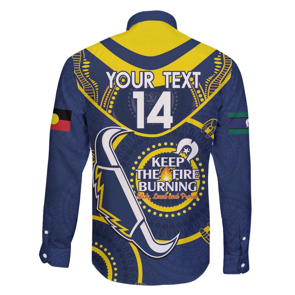 Custom NRL Cowboys NAIDOC Week Family Matching Short Sleeve Bodycon Dress and Hawaiian Shirt Keep The Fire Burning Indigenous Art