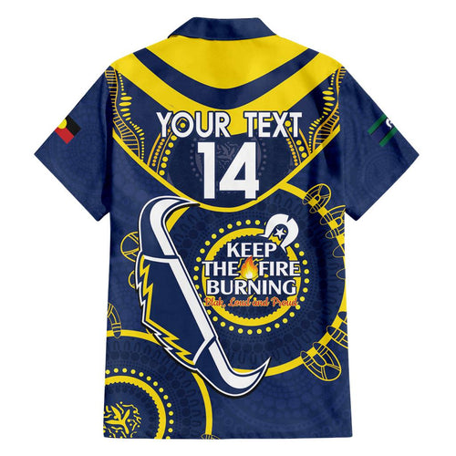 Custom NRL Cowboys NAIDOC Week Family Matching Summer Maxi Dress and Hawaiian Shirt Keep The Fire Burning Indigenous Art
