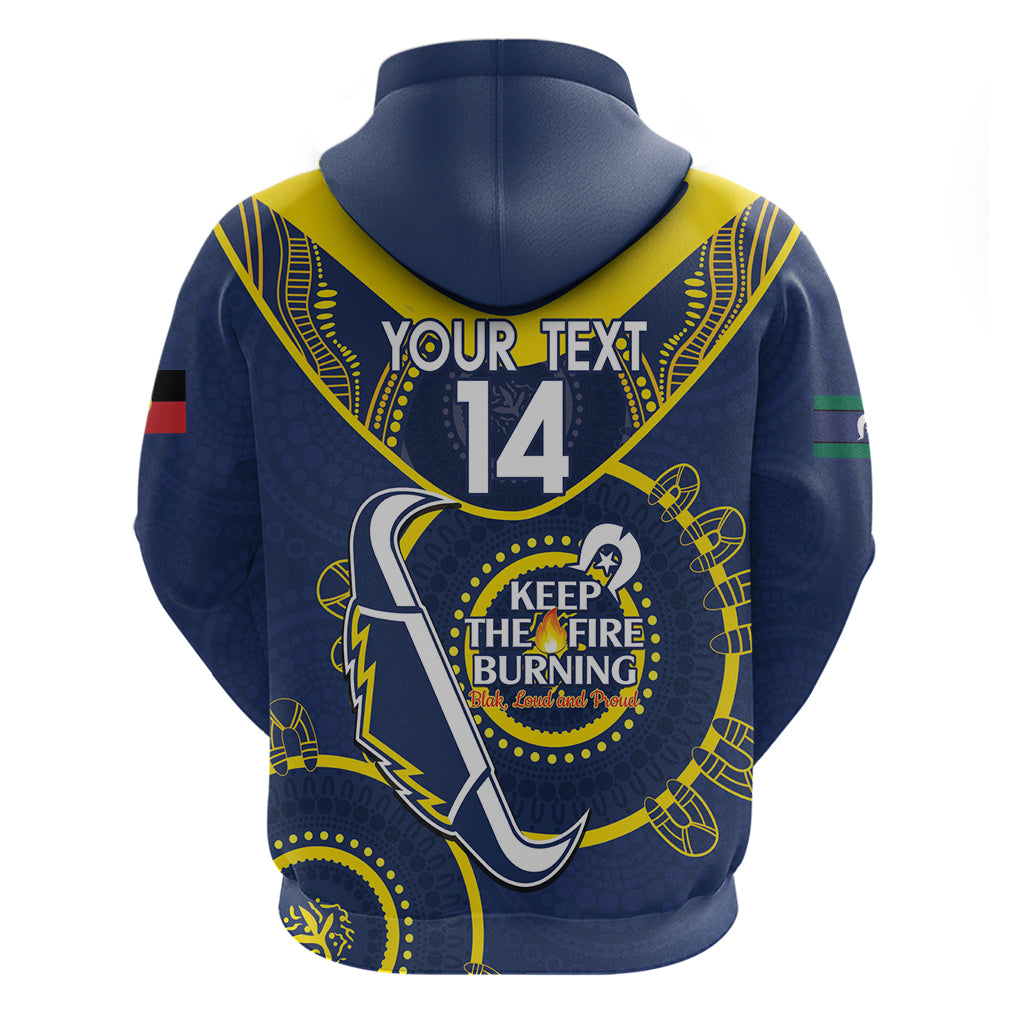Custom NRL Cowboys NAIDOC Week Hoodie Keep The Fire Burning Indigenous Art