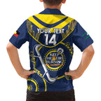 Custom NRL Cowboys NAIDOC Week Kid Hawaiian Shirt Keep The Fire Burning Indigenous Art