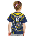 Custom NRL Cowboys NAIDOC Week Kid T Shirt Keep The Fire Burning Indigenous Art