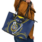Custom NRL Cowboys NAIDOC Week Leather Tote Bag Keep The Fire Burning Indigenous Art