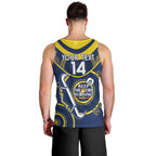 Custom NRL Cowboys NAIDOC Week Men Tank Top Keep The Fire Burning Indigenous Art