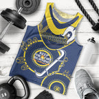 Custom NRL Cowboys NAIDOC Week Men Tank Top Keep The Fire Burning Indigenous Art